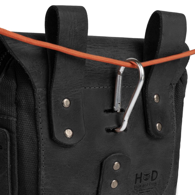 Hide & Drink  Survival Camping Pouch  Belt Loop  Rustic and Handy Tool Bag  Weather Resistant Outdoor Accessories  Traveling Essentials  Waxed Canvas  Handmade  Fatigue - Image 4